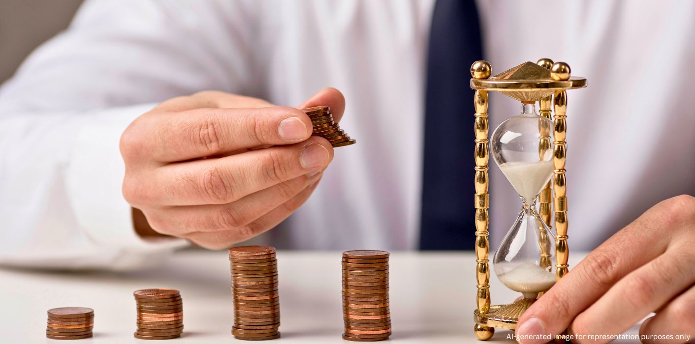 Homebuyer calculating hidden costs of buying a flat
